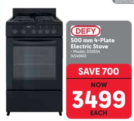 DEFY 500 mm 4-Plate Electric Stove