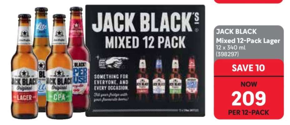 JACK BLACK Mixed 12-Pack Lager