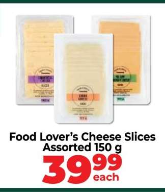 Food Lover’s Cheese Slices Assorted