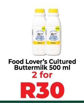 Food Lover’s Cultured Buttermilk 500 ml
