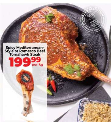 Spicy Mediterranean-Style or Romesco Beef Tomahawk Steak