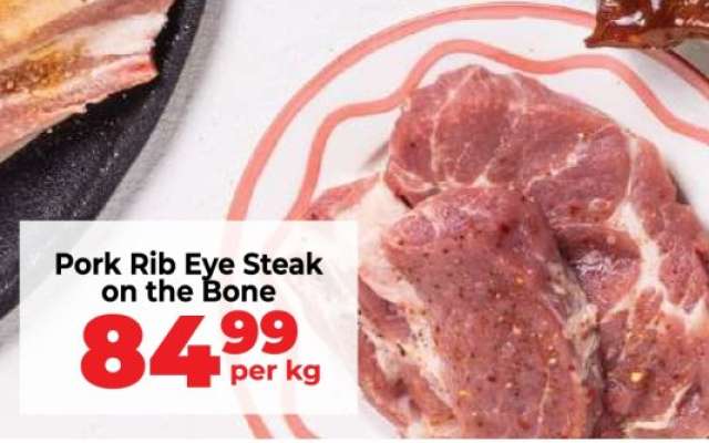 Pork Rib Eye Steak on the Bone