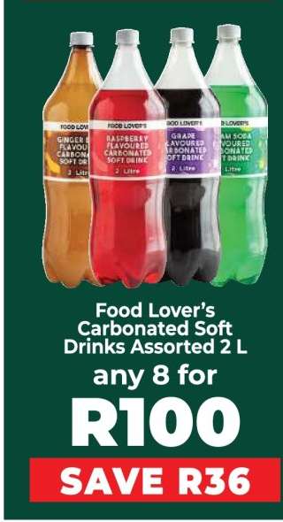 Food Lover’s Carbonated Soft Drinks Assorted 2 L