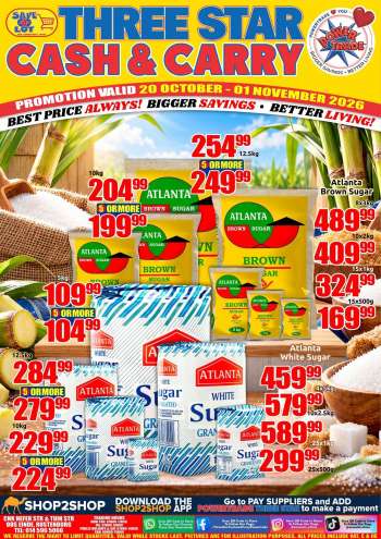 Three Star Cash and Carry catalogue  - 20/10/2026 - 01/11/2026.