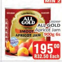 ALL GOLD Apricot Jam