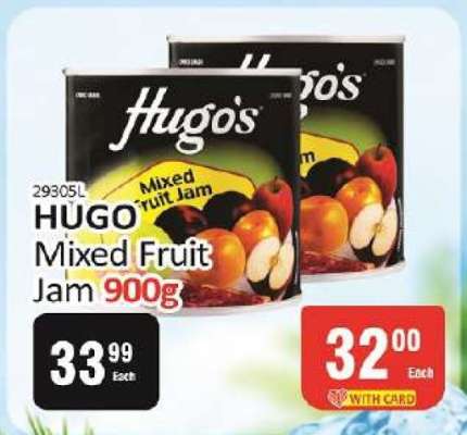HUGO Mixed Fruit Jam 900g