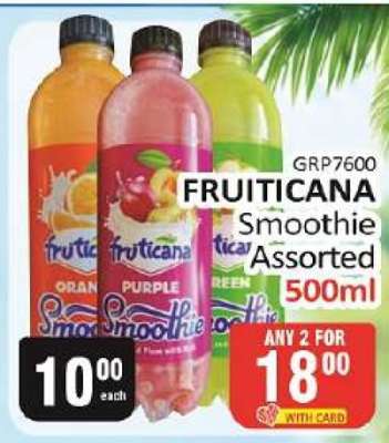 FRUITICANA Smoothie Assorted 500ml