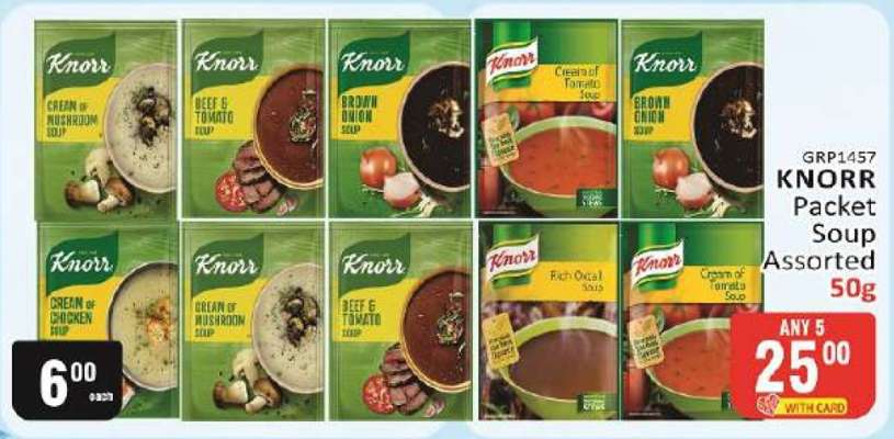 Knorr Packet Soup Assorted-50g