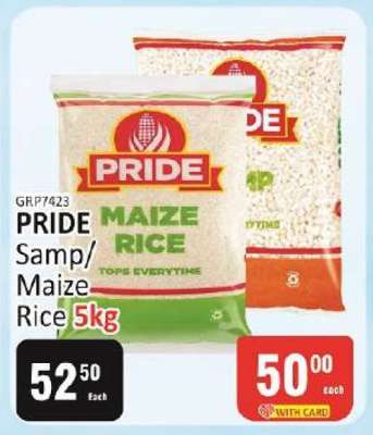PRIDE Samp/Maize Rice 5kg