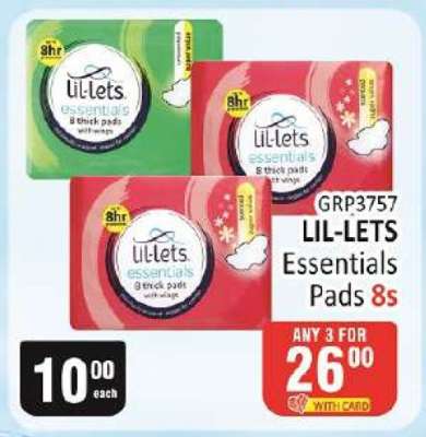 LIL-LETS Essentials Pads 8s