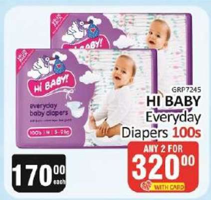 HI BABY Everyday Diapers 100s