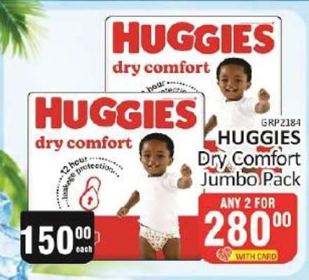 Huggies Dry Comfort Jumbo Pack