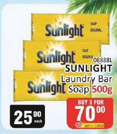 Sunlight Laundry Bar Soap 500g