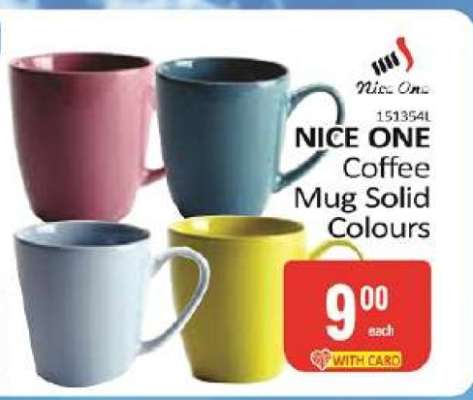 NICE ONE Coffee Mug Solid Colours