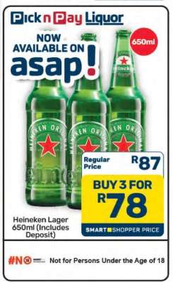 Heineken Lager 650ml