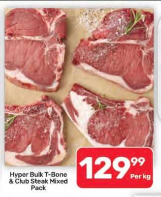 Hyper Bulk T-Bone & Club Steak Mixed Pack