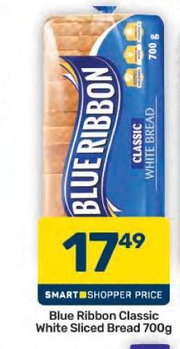 Blue Ribbon Classic White Sliced Bread 700g