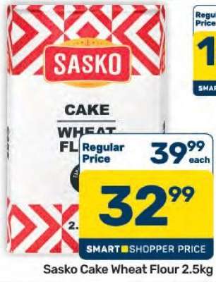 Sasko Cake Wheat Flour 2.5kg