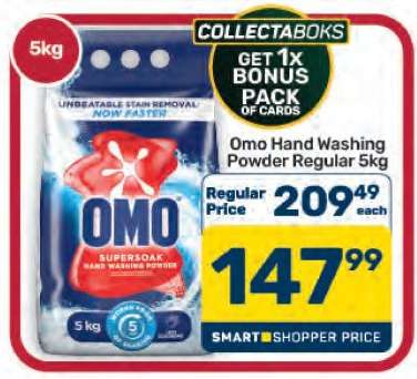 Omo Hand Washing Powder Regular 5kg