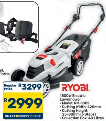 RYOBI 1800W Electric Lawnmower