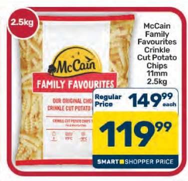 McCain Family Favourites Crinkle Cut Potato Chips