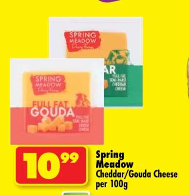 SPRING MEADOW CHEDDAR/GOUDA CHEESE