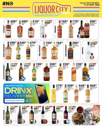 Liquor City catalogue  - 22/10/2026 - 01/11/2026.