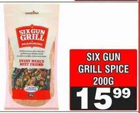 SIX GUN GRILL SPICE 200G