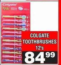 COLGATE TOOTHBRUSHES 12's