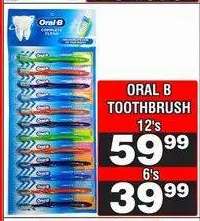 ORAL B TOOTHBRUSH 12's