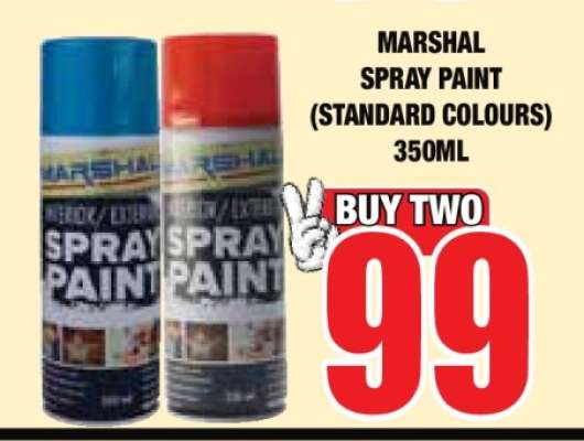MARSHAL SPRAY PAINT (STANDARD COLOURS) 350ML