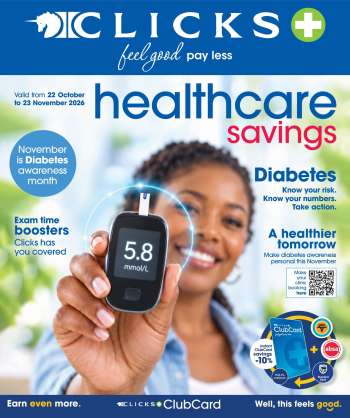 Clicks catalogue  - 22/10/2026 - 23/11/2026.