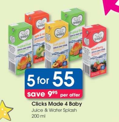 Clicks Made 4 Baby Juice & Water Splash