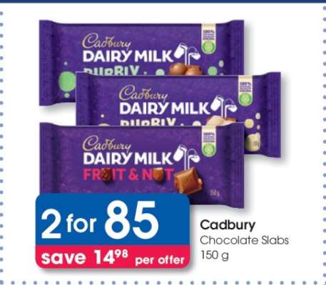 Cadbury Chocolate Slabs
