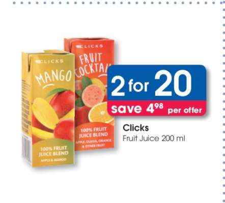 Clicks Fruit Juice 200 ml