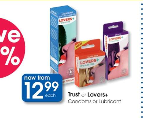 Trust or Lovers+ Condoms or Lubricant
