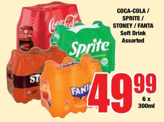 COCA-COLA / SPRITE / STONEY / FANTA Soft Drink Assorted