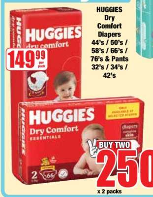 HUGGIES Dry Comfort Diapers