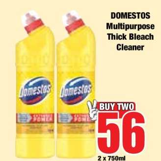 DOMESTOS Multipurpose Thick Bleach Cleaner