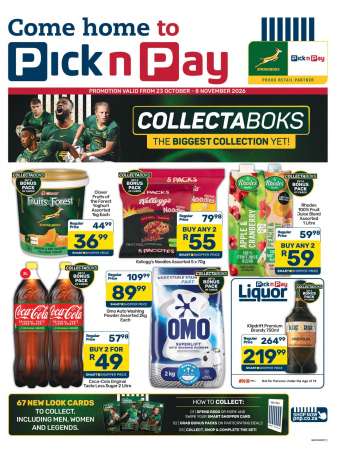 Pick n Pay catalogue  - 23/10/2026 - 08/11/2026.