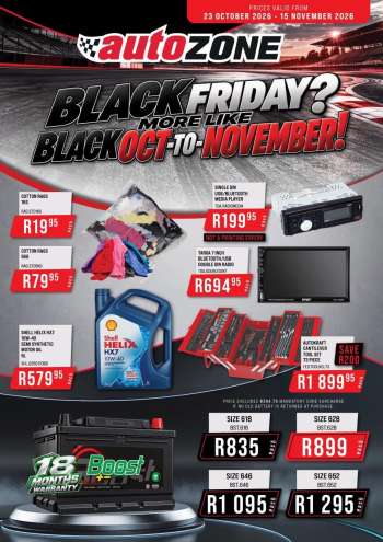 AutoZone catalogue  - 23/10/2026 - 15/11/2026.