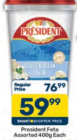 Président Feta Assorted 400g Each
