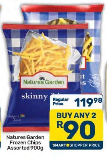 Natures Garden Frozen Chips Assorted 900g