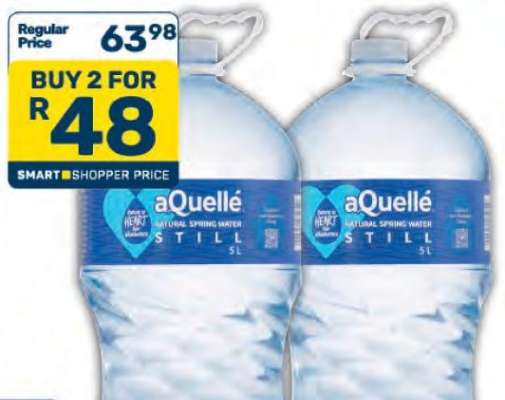 aQuellé Natural Spring Water Still 5L