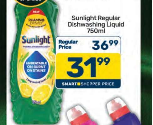 Sunlight Regular Dishwashing Liquid 750ml