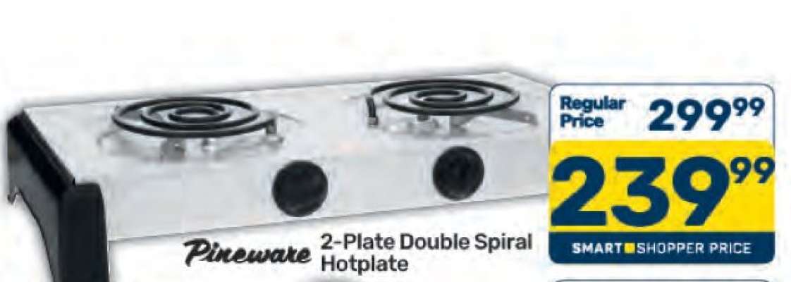 Pineware 2-Plate Double Spiral Hotplate