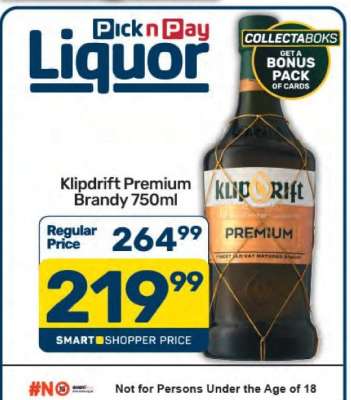 KLIPDRIFT PREMIUM BRANDY 750ml