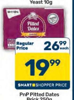 PnP Pitted Dates Brick 250g