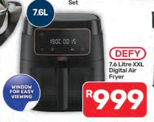 DEFY 7.6 Litre XXL Digital Air Fryer