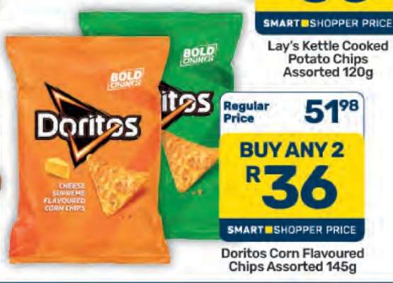Doritos Corn Flavoured Chips Assorted 145g